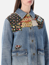 Giacca in denim con dettagli patchwork di Valentino Garavani -  | Spazio Pritelli
