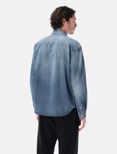 Camicia Saint Laurent Cassandre in Denim -  | Spazio Pritelli