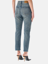 Saint Laurent 90s blue denim cropped slim-fit jeans -  | Spazio Pritelli