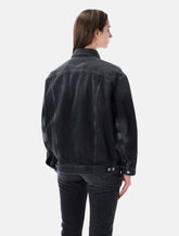 Saint Laurent oversized 70s black denim jacket -  | Spazio Pritelli
