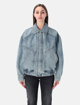 Saint Laurent oversized south blue denim jacket -  | Spazio Pritelli