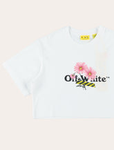 Off-White Kids Daisy logo crop T-shirt -  | Spazio Pritelli