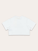 Off-White Kids Daisy logo crop T-shirt -  | Spazio Pritelli
