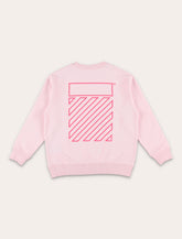 Off-White Kids pink Off Diag print sweatshirt -  | Spazio Pritelli