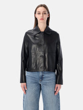 Sword 6.6.44 nappa leather cropped jacket -  | Spazio Pritelli