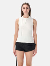 Diesel T-Iara sleeveless ribbed cotton top -  | Spazio Pritelli