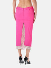 Gonna midi neon pink The Attico -  | Spazio Pritelli