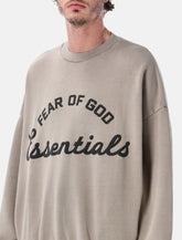 Essentials Fear of God greige Training 90s crewneck sweatshirt -  | Spazio Pritelli