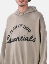 Felpa con cappuccio Training 90s greige di Essentials Fear of God -  | Spazio Pritelli