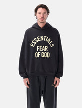 Essentials Fear of God black Campus 90s hoodie -  | Spazio Pritelli