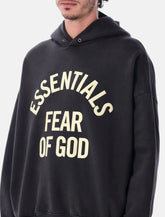 Essentials Fear of God black Campus 90s hoodie -  | Spazio Pritelli