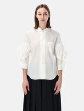 Comme des Garçons Girl ruffled sleeve shirt -  | Spazio Pritelli