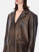 Rotate oversized leather blazer jacket -  | Spazio Pritelli