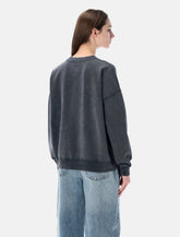 Anine Bing Miles washed black cotton sweatshirt -  | Spazio Pritelli