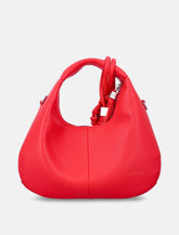 Ganni borsa Mini Hobo martellata rossa -  | Spazio Pritelli