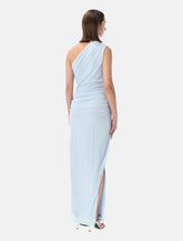Rotate light blue one-shoulder dress -  | Spazio Pritelli