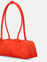 Alaïa Le Teckel medium nubuck shoulder bag -  | Spazio Pritelli