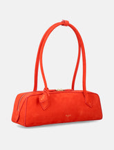 Alaïa Le Teckel medium nubuck shoulder bag -  | Spazio Pritelli