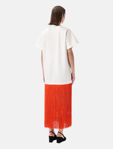 Alaïa fringed T-shirt dress -  | Spazio Pritelli
