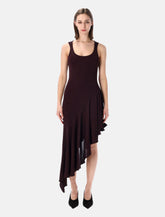 Alaïa asymmetric fluid jersey dress -  | Spazio Pritelli