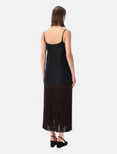 Alaïa fringed poplin slip dress -  | Spazio Pritelli