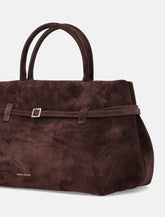 Manu Atelier Le Cambon 35 brown suede bag -  | Spazio Pritelli