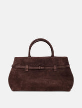 Manu Atelier Le Cambon 35 brown suede bag -  | Spazio Pritelli
