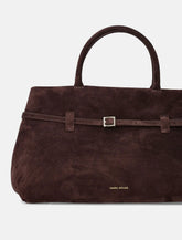 Manu Atelier Le Cambon 35 brown suede bag -  | Spazio Pritelli