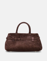 Manu Atelier Le Cambon 25 brown suede bag -  | Spazio Pritelli