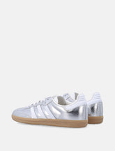 Metallic Silver Samba Sneakers -  | Spazio Pritelli