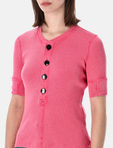 Chloé ribbed cotton Henley t-shirt -  | Spazio Pritelli