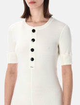 Chloé ribbed cotton Henley mini dress -  | Spazio Pritelli