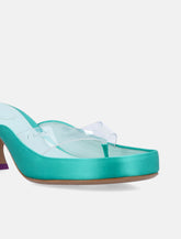 Chloé Junie satin kitten heel sandals -  | Spazio Pritelli