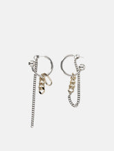 Justine Clenquet Jean mixed-metal mismatched earrings -  | Spazio Pritelli