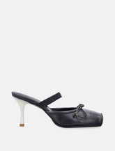MM6 Maison Margiela square-toe leather mules -  | Spazio Pritelli
