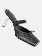 MM6 Maison Margiela square-toe leather mules -  | Spazio Pritelli