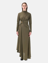 Bottega Veneta crepe viscose jersey dress -  | Spazio Pritelli