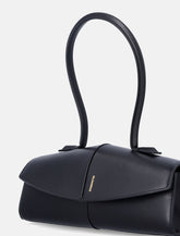 Jil Sander Linea Shoulder black leather bag -  | Spazio Pritelli