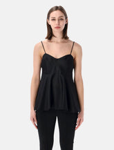 Róhe flared bustier peplum top -  | Spazio Pritelli