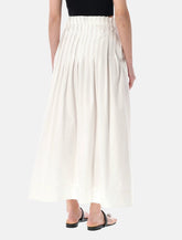 Róhe pleated poplin maxi skirt -  | Spazio Pritelli