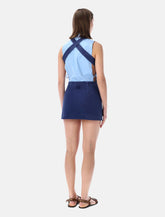 Miu Miu garment-dyed gabardine mini dress -  | Spazio Pritelli