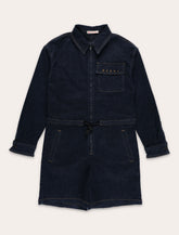 Marni kids blue denim playsuit -  | Spazio Pritelli