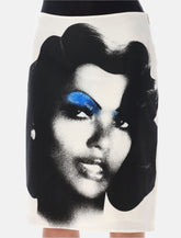 Versace silk midi skirt with “The Valentine” print -  | Spazio Pritelli