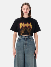 Balenciaga cropped Sacré Cœur print t-shirt -  | Spazio Pritelli