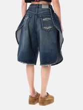 Balenciaga dark denim Tulip bermuda -  | Spazio Pritelli