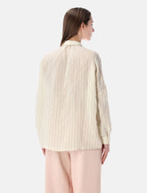 Sessùn Botan sheer striped shirt -  | Spazio Pritelli