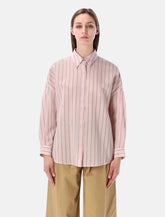 Camicia Sessùn Dazik in lyocell a righe con pinces -  | Spazio Pritelli