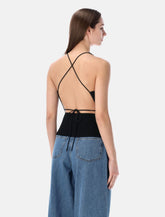 Sessùn Lygia rib-knit fitted top -  | Spazio Pritelli