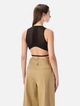 Sessùn Andrade cotton knit openwork bodysuit -  | Spazio Pritelli
