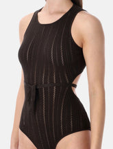 Sessùn Andrade cotton knit openwork bodysuit -  | Spazio Pritelli